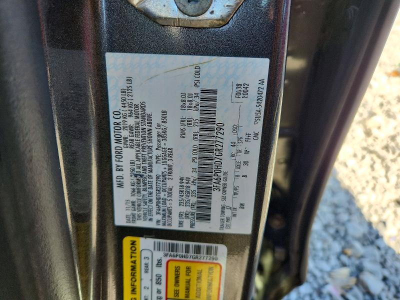 Продаж на аукціоні авто 2016 Ford Fusion, vin: 3FA6P0HD7GR277290, номер лоту: 71377416