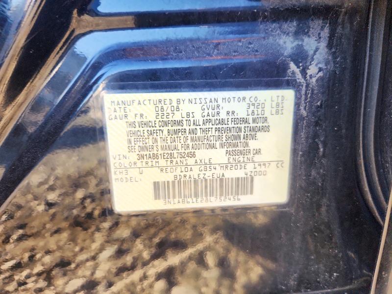 71479496 :رقم المزاد ، 3N1AB61E28L752456 vin ، 2008 Nissan Sentra مزاد بيع