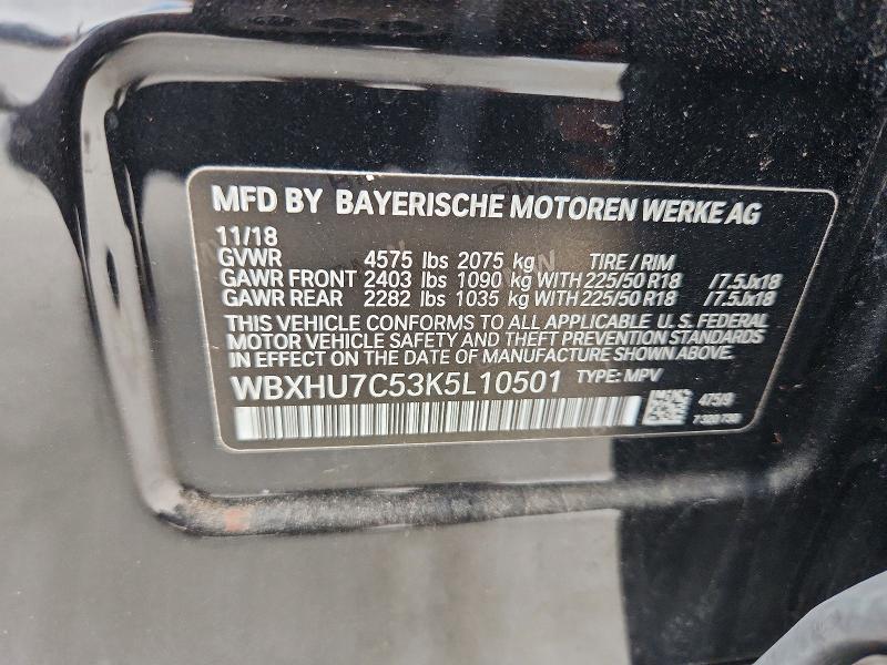 Aukcja sprzedaży 2019 Bmw X1, vin: WBXHU7C53K5L10501, numer aukcji: 68497166