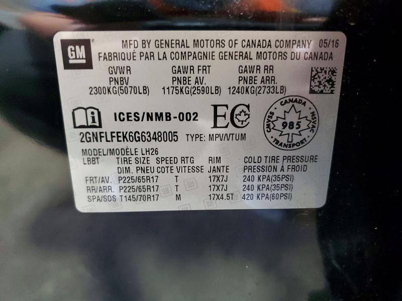 Продажа на аукционе авто 2016 Chevrolet Equinox, vin: 2GNFLFEK6G6348005, номер лота: 71471266