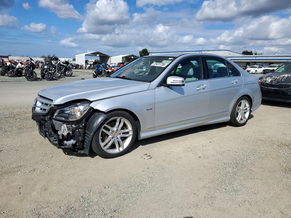 72431736 :رقم المزاد ، WDDGF4HB9CR234072 vin ، 2012 Mercedes-benz C مزاد بيع