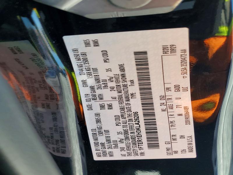 Продаж на аукціоні авто 2019 Ford Ranger, vin: 1FTER1EH3KLA26206, номер лоту: 72794246