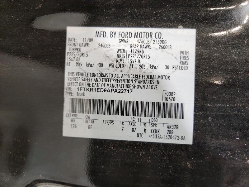 Продаж на аукціоні авто 2010 Ford Ranger, vin: 1FTKR1ED9APA22717, номер лоту: 71358856