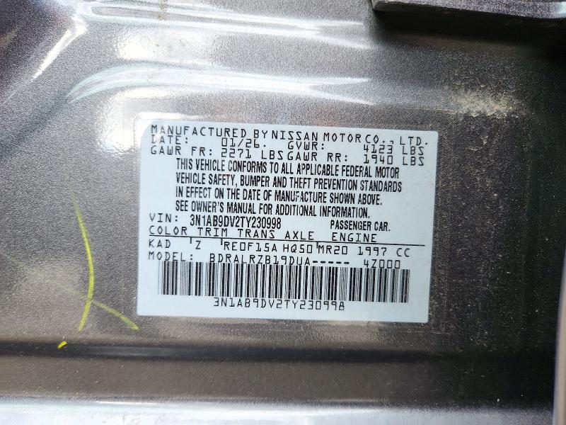 Продаж на аукціоні авто 2026 Nissan Sentra, vin: 3N1AB9DV2TY230998, номер лоту: 72676966