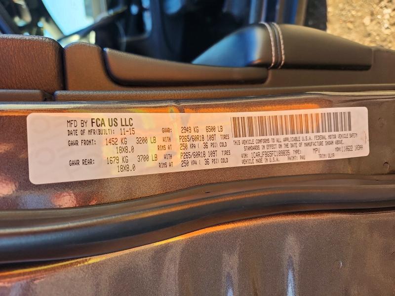 Aukcja sprzedaży 2015 Jeep Grand Cherokee, vin: 1C4RJFBG5FC189835, numer aukcji: 71820146