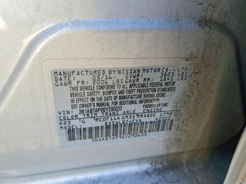Продаж на аукціоні авто 2016 Nissan Sentra, vin: 3N1AB7AP9GY290633, номер лоту: 70893466