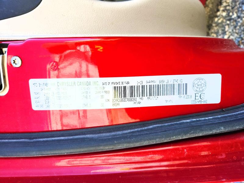 Продажа на аукционе авто 2013 Dodge Grand Caravan, vin: 2C4RDGBG9DR666302, номер лота: 71044396