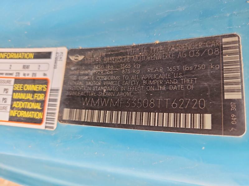 Продаж на аукціоні авто 2008 Mini Cooper, vin: WMWMF33508TT62720, номер лоту: 71303786