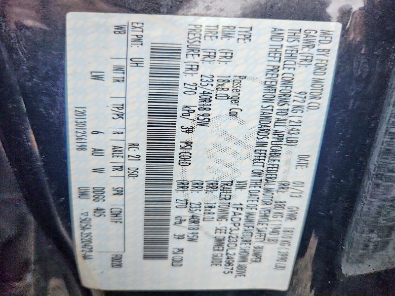 2013 Ford Focus მანქანა იყიდება აუქციონზე, vin: 1FADP3J23DL249675, აუქციონის ნომერი: 71461246