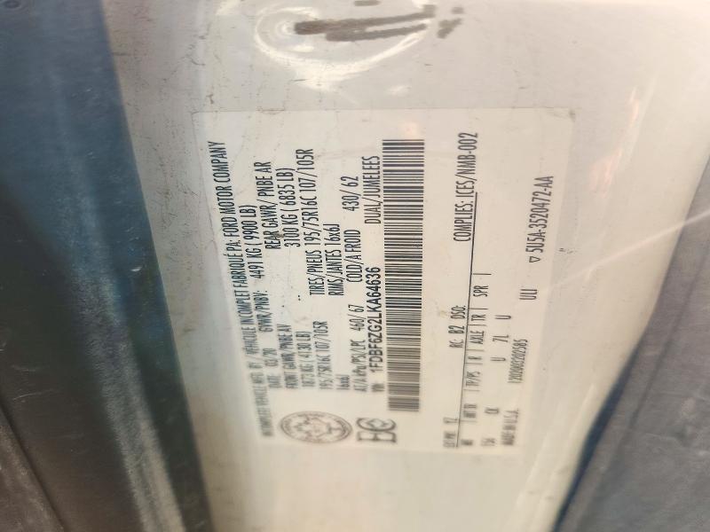 Продаж на аукціоні авто 2020 Ford Transit, vin: 1FDBF6ZG2LKA64636, номер лоту: 64299976