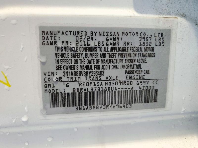 Продаж на аукціоні авто 2024 Nissan Sentra, vin: 3N1AB8BV3RY296403, номер лоту: 73140876