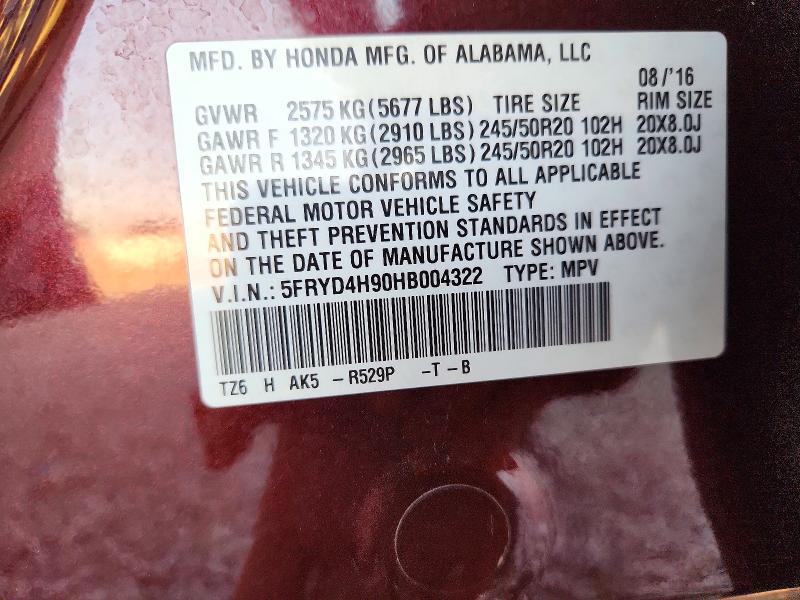 Продаж на аукціоні авто 2017 Acura Mdx, vin: 5FRYD4H90HB004322, номер лоту: 72379156