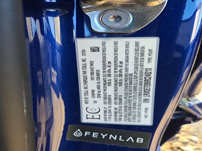Продаж на аукціоні авто 2024 Tesla Model 3, vin: LRW3E7EB8RC246210, номер лоту: 69701806