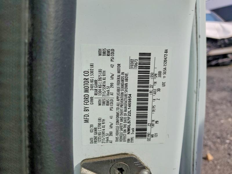 Продаж на аукціоні авто 2020 Ford Transit Connect, vin: NM0LS7F22L1469854, номер лоту: 70466736