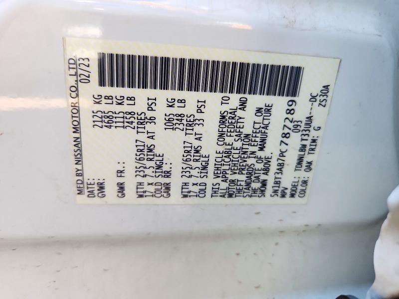 Продажа на аукционе авто 2023 Nissan Rogue, vin: 5N1BT3AB7PC787289, номер лота: 72349876