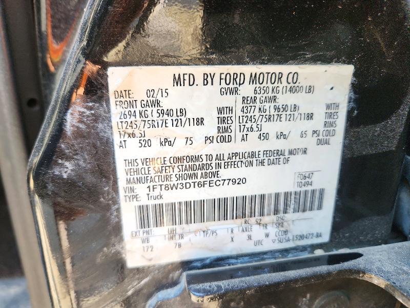 Продаж на аукціоні авто 2015 Ford F350, vin: 1FT8W3DT6FEC77920, номер лоту: 70380736