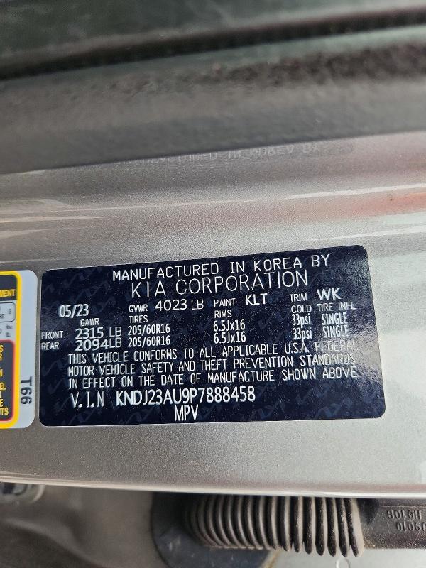Aukcja sprzedaży 2023 Kia Soul, vin: KNDJ23AU9P7888458, numer aukcji: 71613566