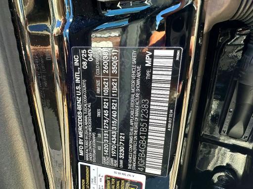 2026 Mercedes-benz Gle მანქანა იყიდება აუქციონზე, vin: 4JGFB4GB4TB512383, აუქციონის ნომერი: 71632946