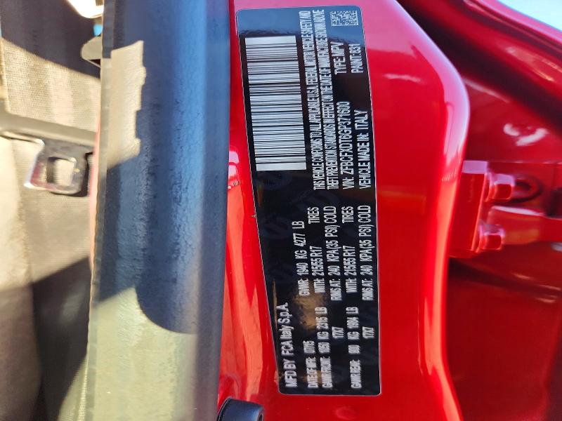 71893576 :رقم المزاد ، ZFBCFXDT6GP371600 vin ، 2016 Fiat 500x مزاد بيع