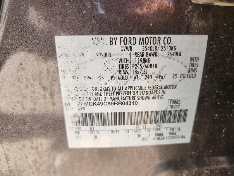 Продаж на аукціоні авто 2009 Ford Edge, vin: 2FMDK49C89BB04310, номер лоту: 71321136