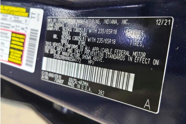 Aukcja sprzedaży 2022 Toyota Highlander, vin: 5TDGZRBHXNS564772, numer aukcji: 72871336