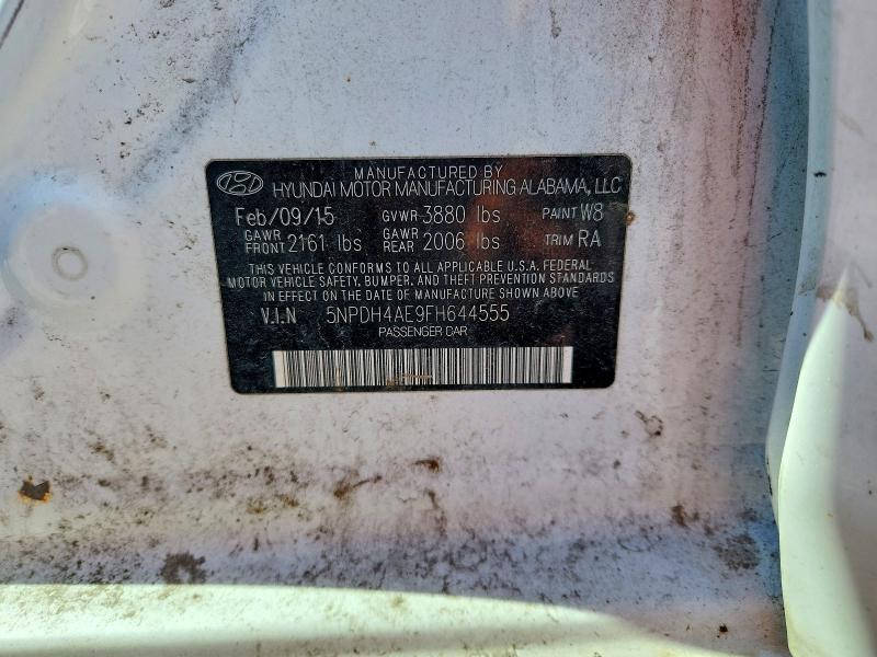 Продажа на аукционе авто 2015 Hyundai Elantra, vin: 5NPDH4AE9FH644555, номер лота: 70946916