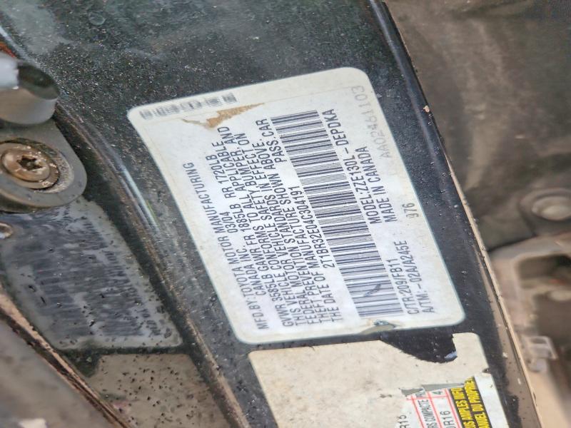 Aukcja sprzedaży 2004 Toyota Corolla, vin: 2T1BR32E04C304191, numer aukcji: 68898866
