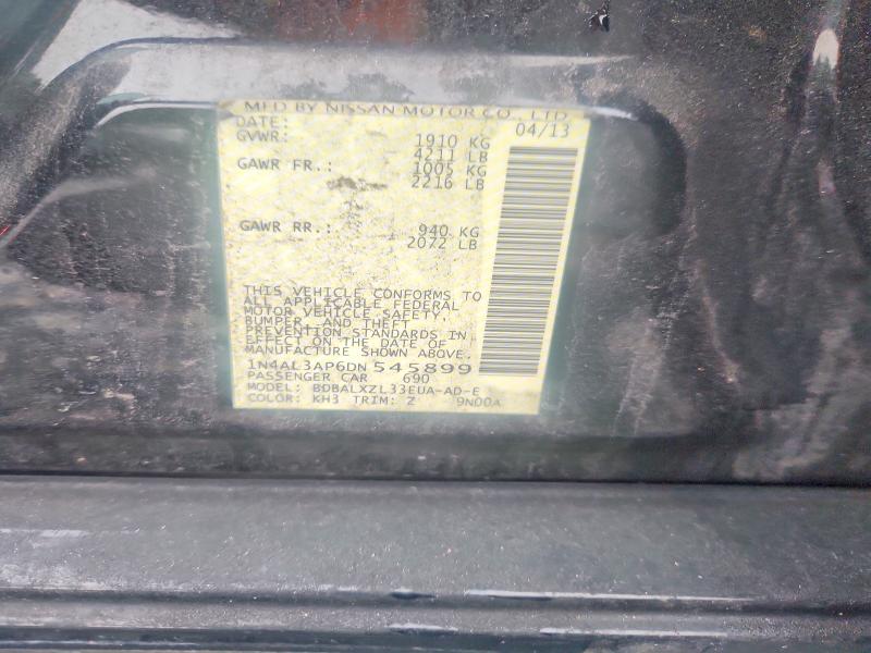 Продаж на аукціоні авто 2013 Nissan Altima, vin: 1N4AL3AP6DN545899, номер лоту: 71795776