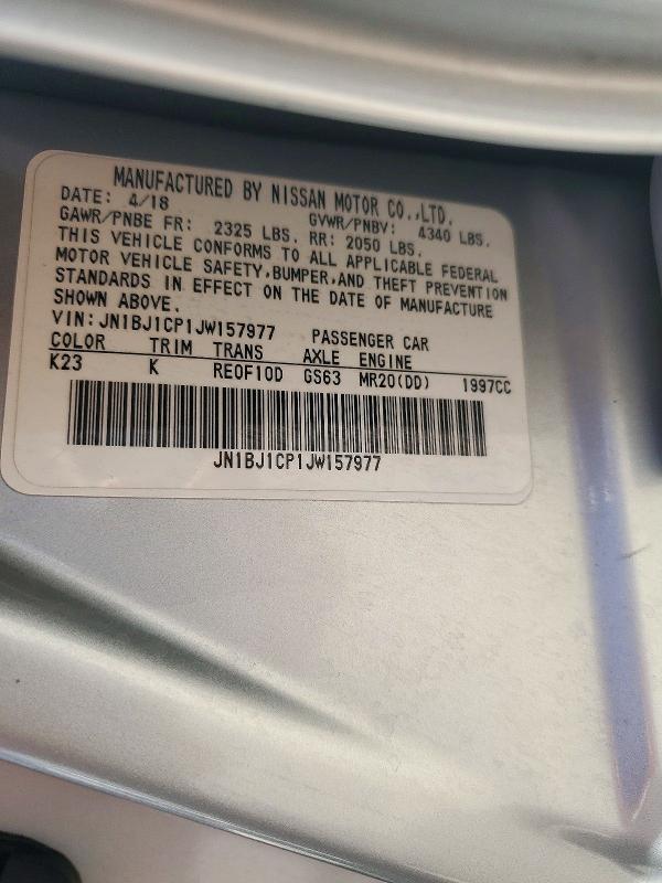 Auction sale of the 2018 Nissan Rogue Sport, vin: JN1BJ1CP1JW157977, lot number: 72243596