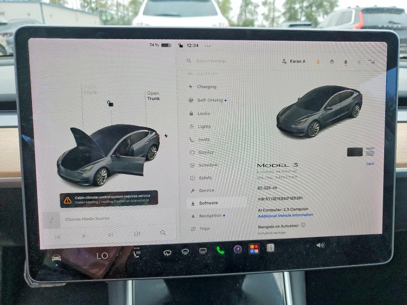 Продажа на аукционе авто 2018 Tesla Model 3, vin: 5YJ3E1EB9JF185361, номер лота: 71848536