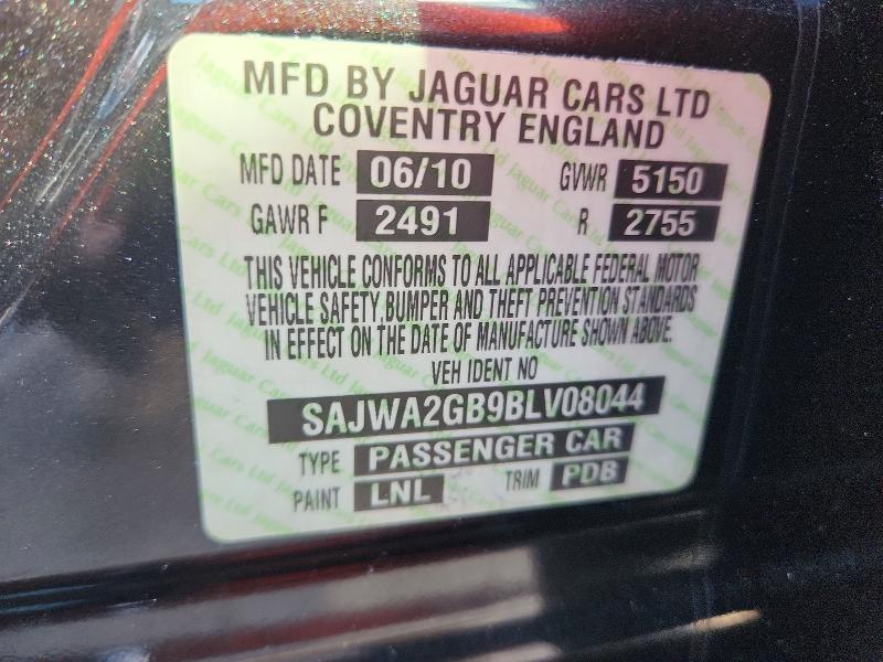 Продаж на аукціоні авто 2011 Jaguar Xjl, vin: SAJWA2GB9BLV08044, номер лоту: 72919646