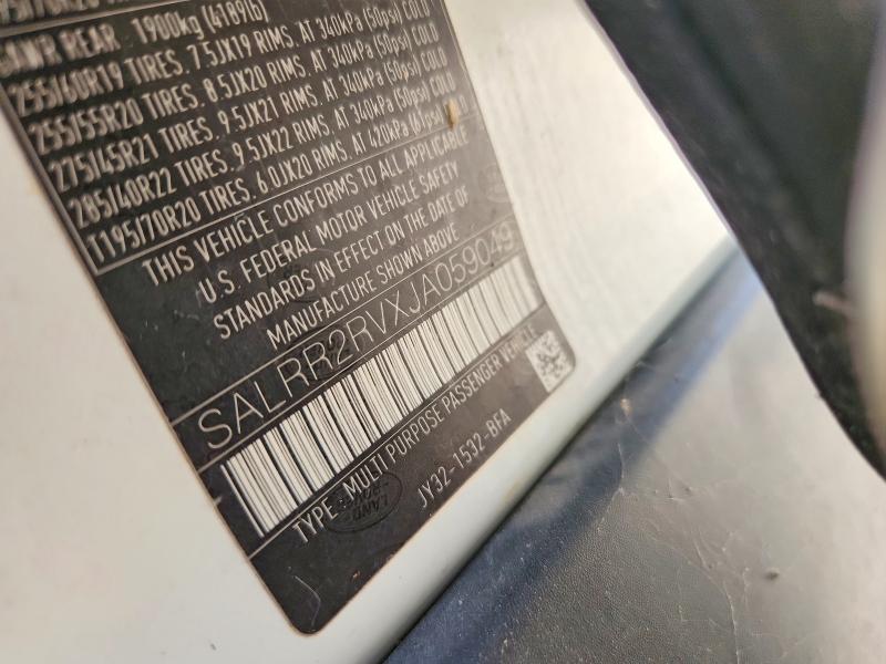Aukcja sprzedaży 2018 Land Rover Discovery, vin: SALRR2RVXJA059049, numer aukcji: 69949606