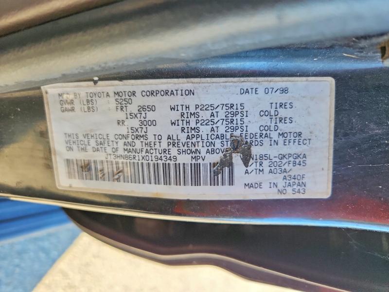 71476326 :رقم المزاد ، JT3HN86R1X0194349 vin ، 1999 Toyota 4runner مزاد بيع