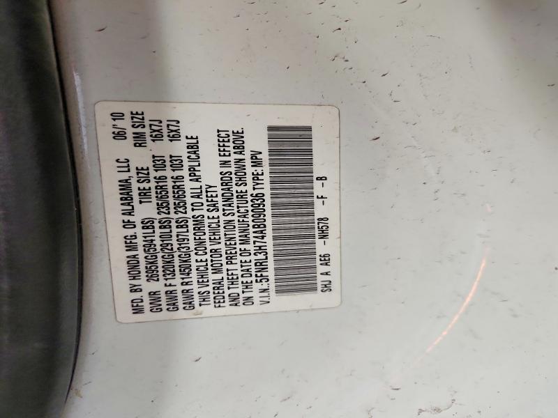 Продажа на аукционе авто 2010 Honda Odyssey, vin: 5FNRL3H74AB090936, номер лота: 71874536