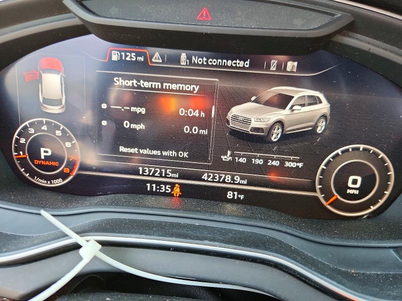 Aukcja sprzedaży 2018 Audi Q5, vin: WA1BNAFY4J2241475, numer aukcji: 71383096