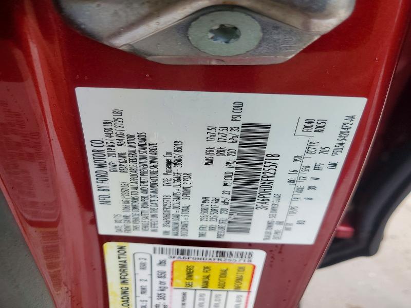 Продажа на аукционе авто 2015 Ford Fusion, vin: 3FA6P0HDXFR255718, номер лота: 71989446