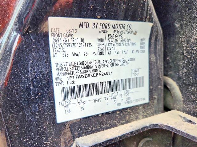 Продаж на аукціоні авто 2014 Ford F250, vin: 1FT7W2B6XEEA24617, номер лоту: 72316016
