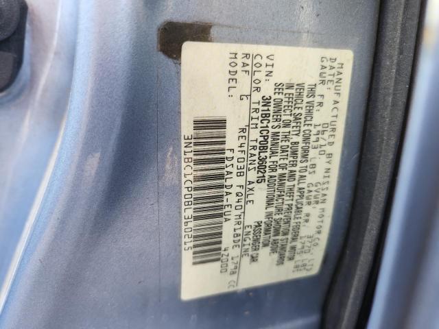 71624806 :رقم المزاد ، 3N1BC1CP0BL360215 vin ، 2011 Nissan Versa مزاد بيع