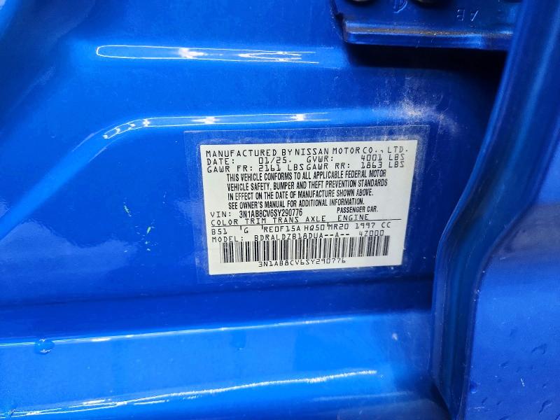 2025 Nissan Sentra მანქანა იყიდება აუქციონზე, vin: 3N1AB8CV6SY290776, აუქციონის ნომერი: 71550736