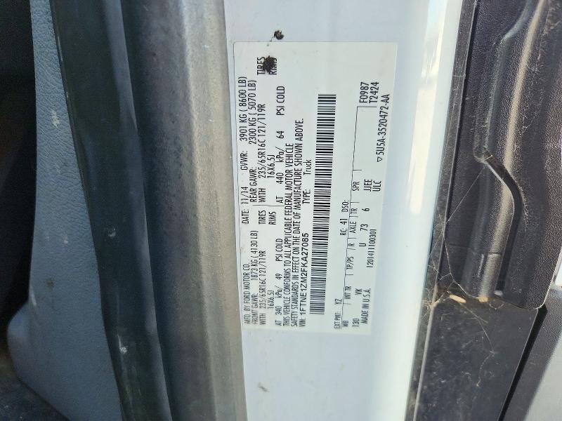 Продаж на аукціоні авто 2015 Ford Transit, vin: 1FTNE1ZM2FKA27085, номер лоту: 72497706