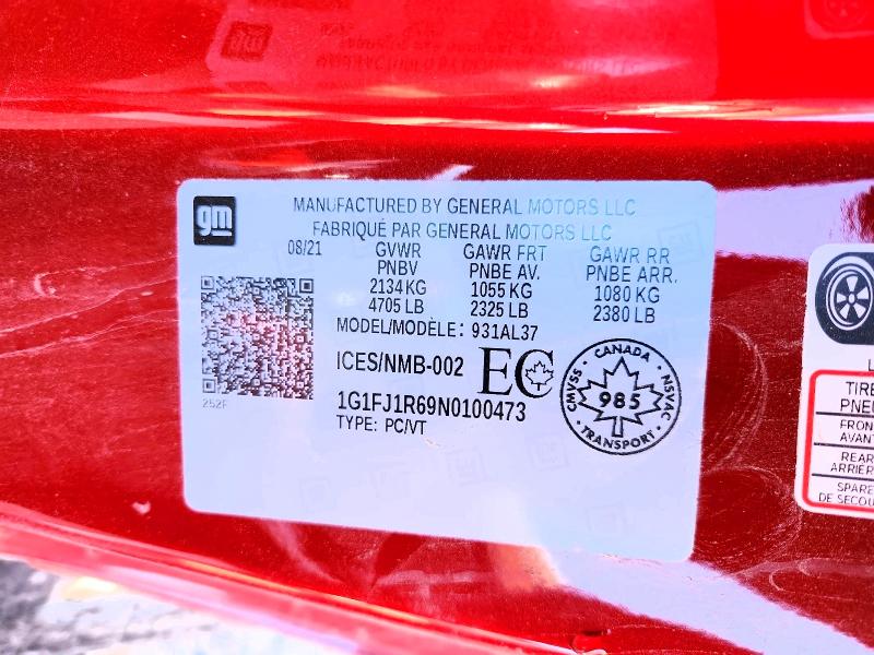 70920926 :رقم المزاد ، 1G1FJ1R69N0100473 vin ، 2022 Chevrolet Camaro مزاد بيع