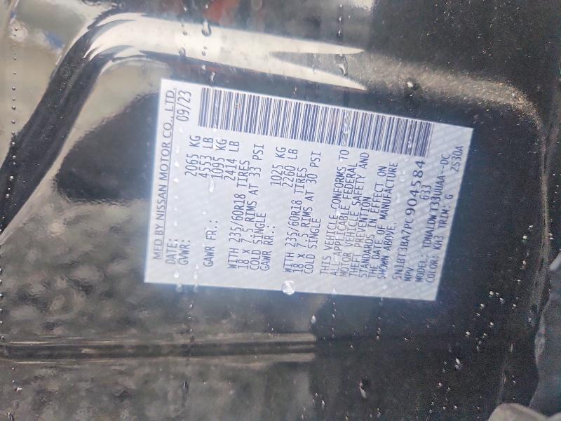 Aukcja sprzedaży 2023 Nissan Rogue, vin: 5N1BT3BA7PC904584, numer aukcji: 71715306