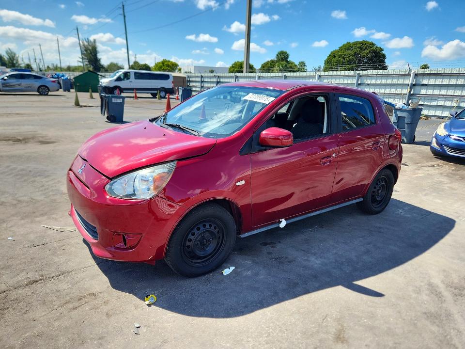 2015 Mitsubishi Mirage მანქანა იყიდება აუქციონზე, vin: ML32A3HJ0FH007080, აუქციონის ნომერი: 72789976