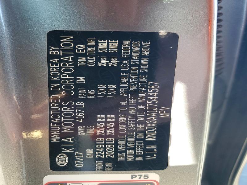 Aukcja sprzedaży 2018 Kia Soul, vin: KNDJX3AA1J7544587, numer aukcji: 72138236
