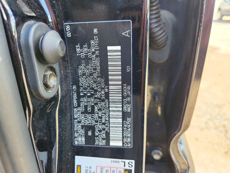 Продаж на аукціоні авто 2006 Toyota 4runner, vin: JTEZU14R960074449, номер лоту: 71798046