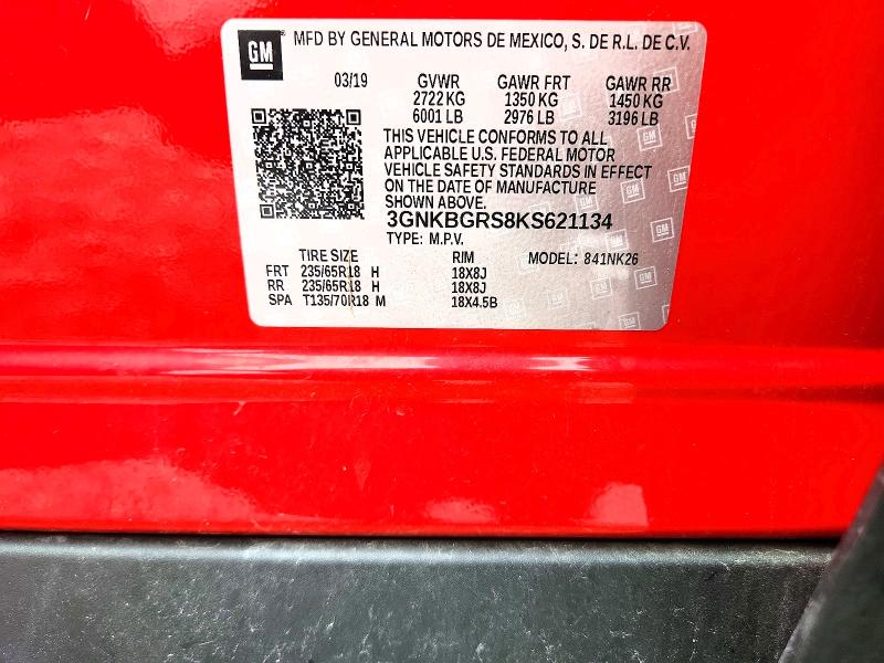 Продаж на аукціоні авто 2019 Chevrolet Blazer, vin: 3GNKBGRS8KS621134, номер лоту: 71279266