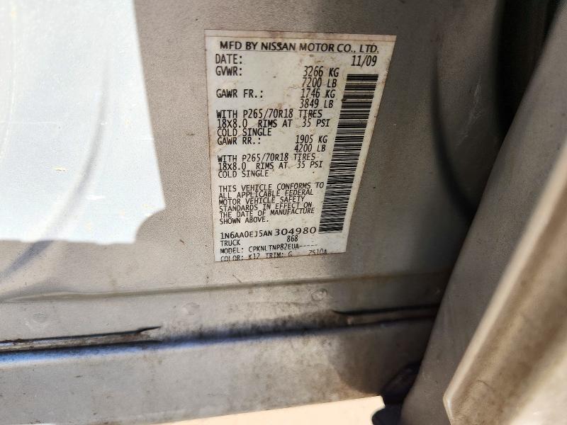 Продаж на аукціоні авто 2010 Nissan Titan, vin: 1N6AA0EJ5AN304980, номер лоту: 72336676