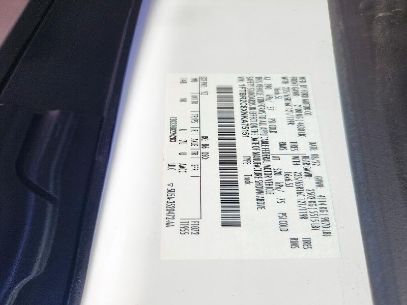 Продажа на аукционе авто 2022 Ford Transit, vin: 1FTBR2C8XNKA75151, номер лота: 71353296
