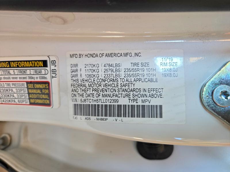 Продаж на аукціоні авто 2020 Acura Rdx, vin: 5J8TC1H57LL012399, номер лоту: 71228796