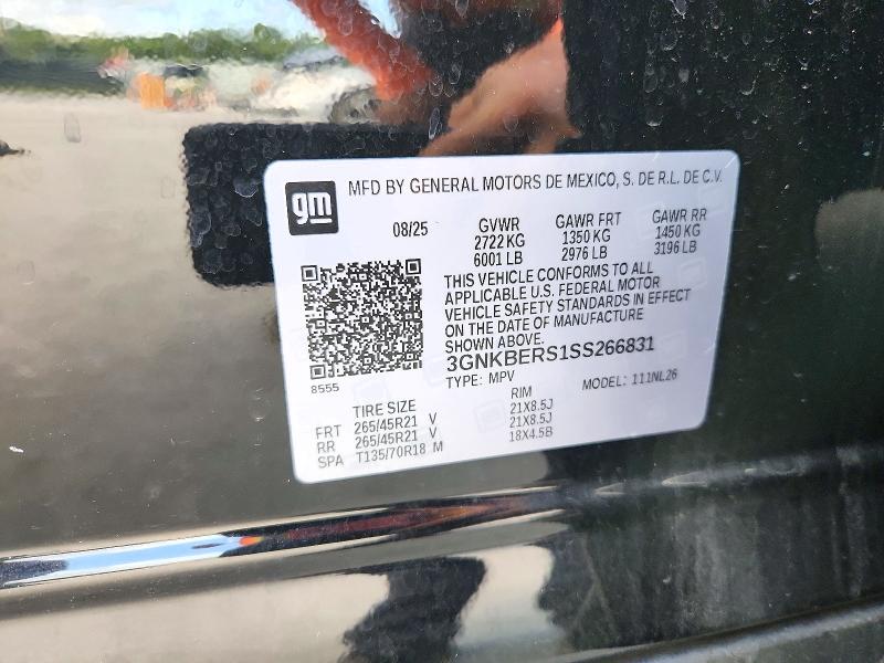 Продаж на аукціоні авто 2025 Chevrolet Blazer, vin: 3GNKBERS1SS266831, номер лоту: 71195936